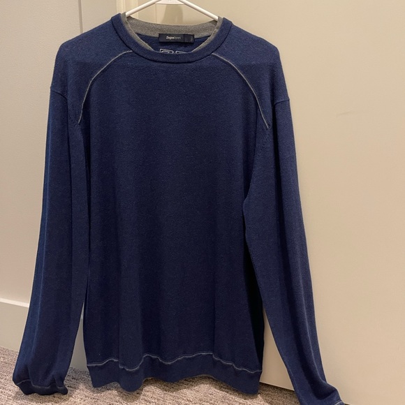 Zegna, Cotton and Cashmere Knit Crewneck Sweater - Picture 3 of 8